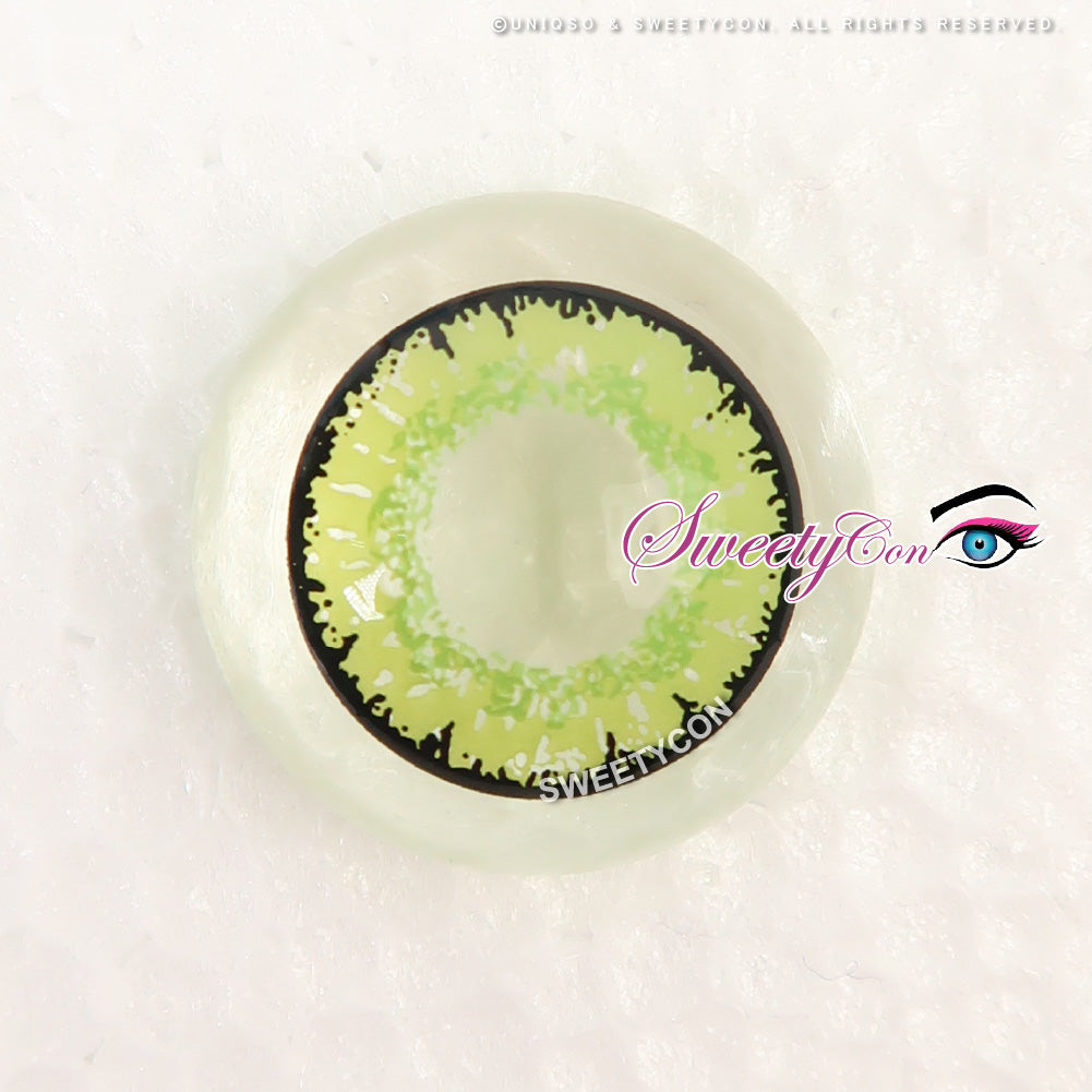 Sweety Queen Yellow Green (1 lens/pack)-Colored Contacts-UNIQSO