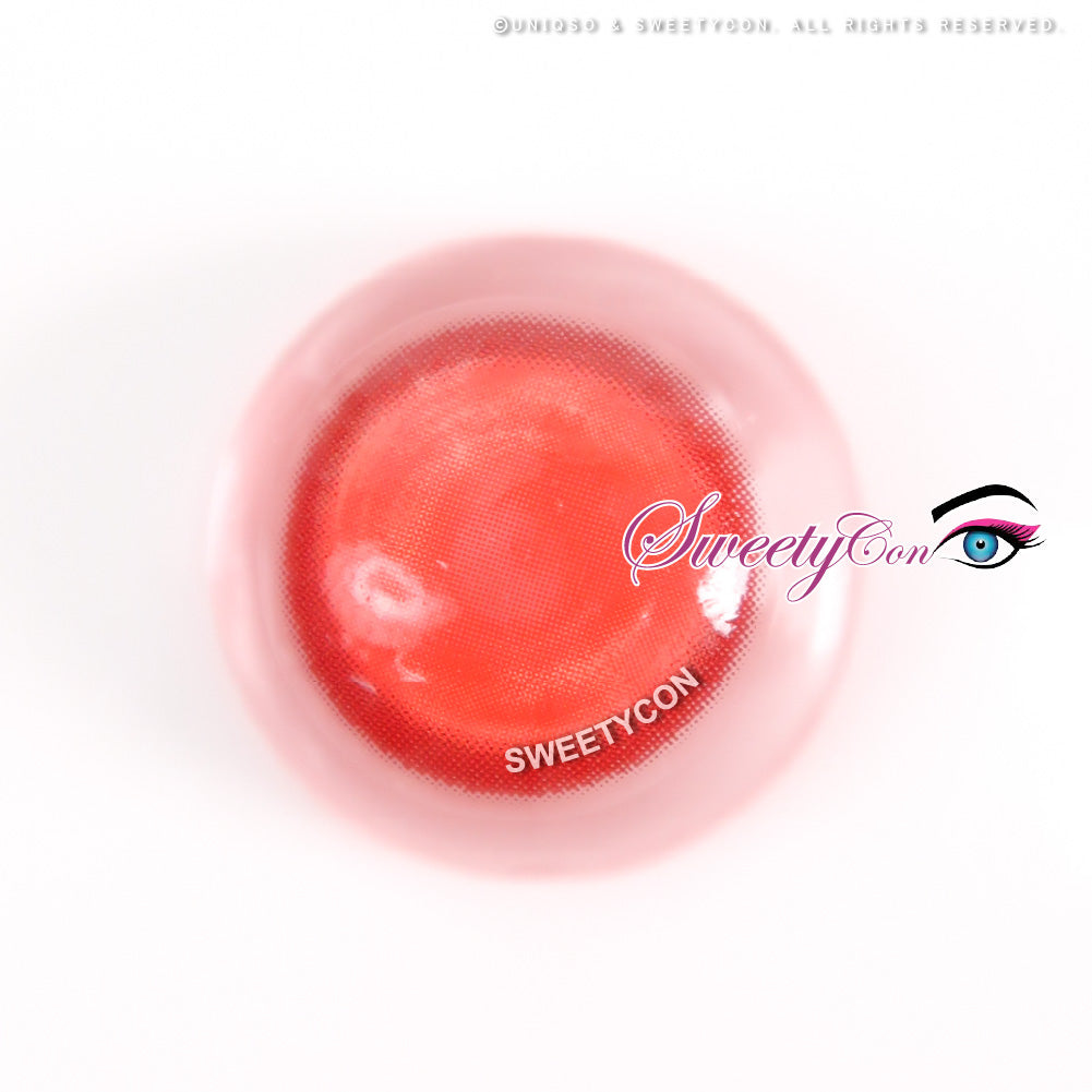 Sweety Delulu Red (1 lens/pack)-Colored Contacts-UNIQSO