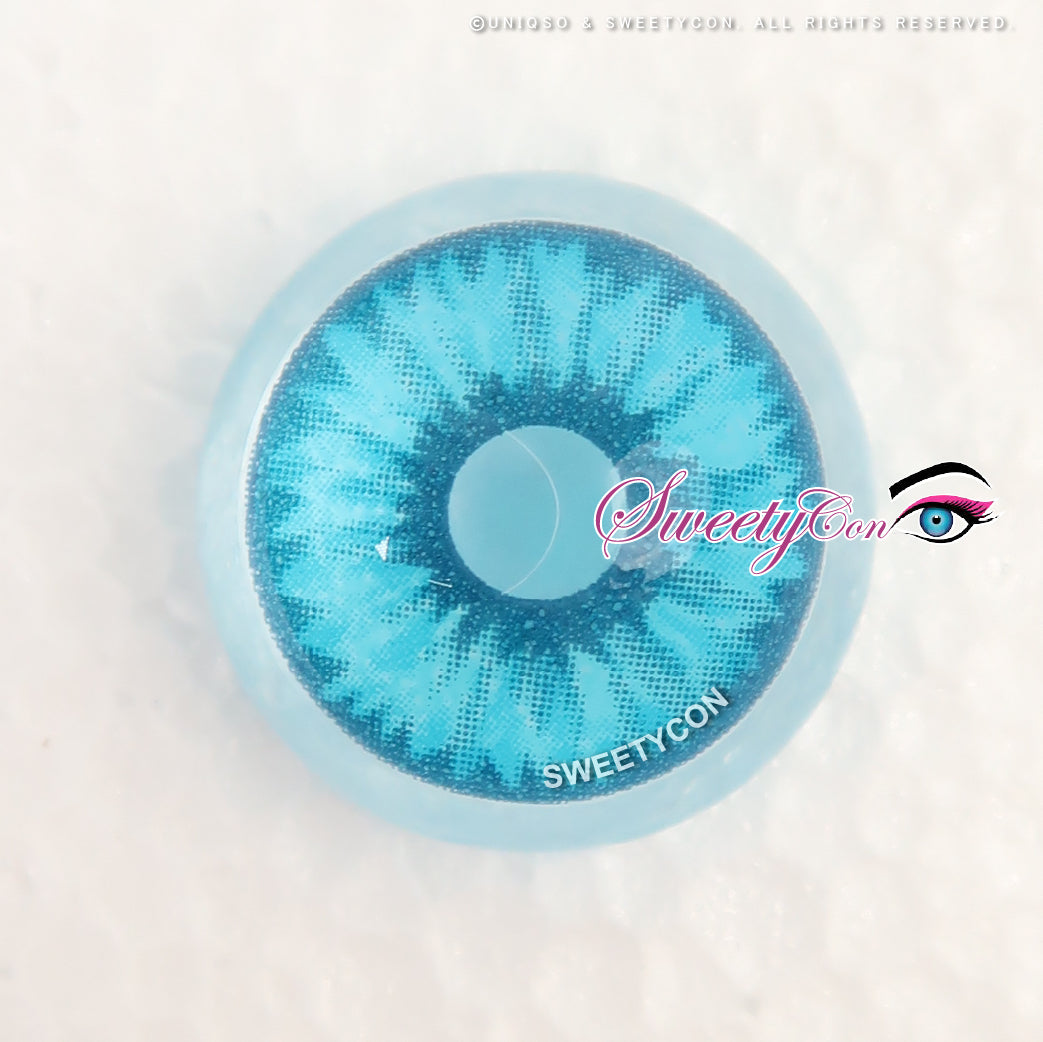 Sweety Crazy Mini Sclera Elf Blue (1 lens/pack)-Mini Sclera Contacts-UNIQSO