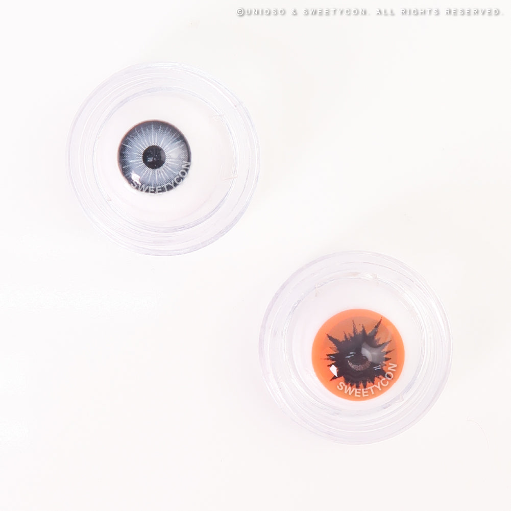 Sweety Crazy Orange Demon (1 lens/pack)-Crazy Contacts-UNIQSO