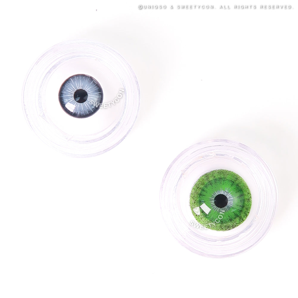 Sweety Mini Sclera Green Devil (1 lens/pack)-Mini Sclera Contacts-UNIQSO