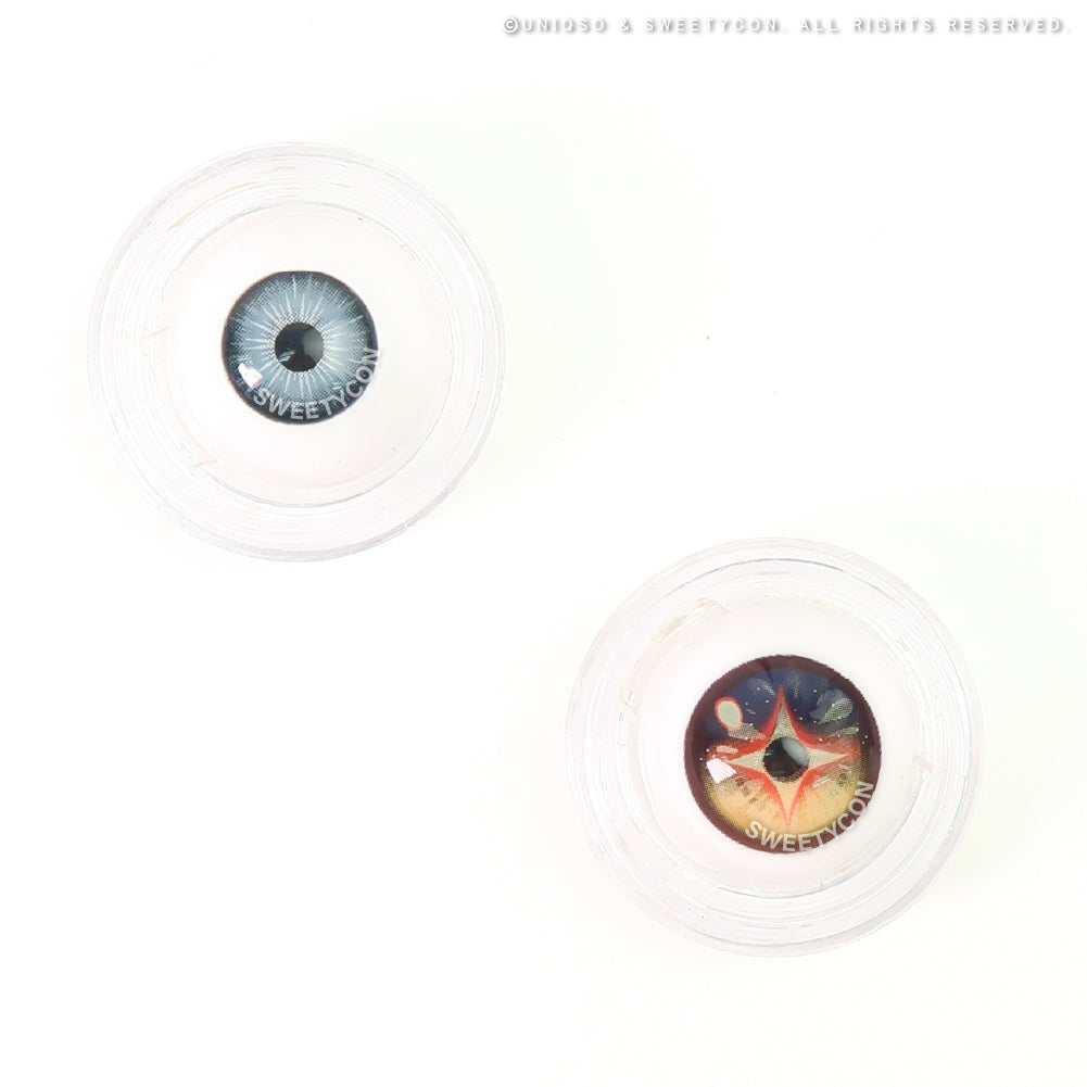 Sweety x Eyesinger Amber Star Crest (2 lenses/pack)-Colored Contacts-UNIQSO