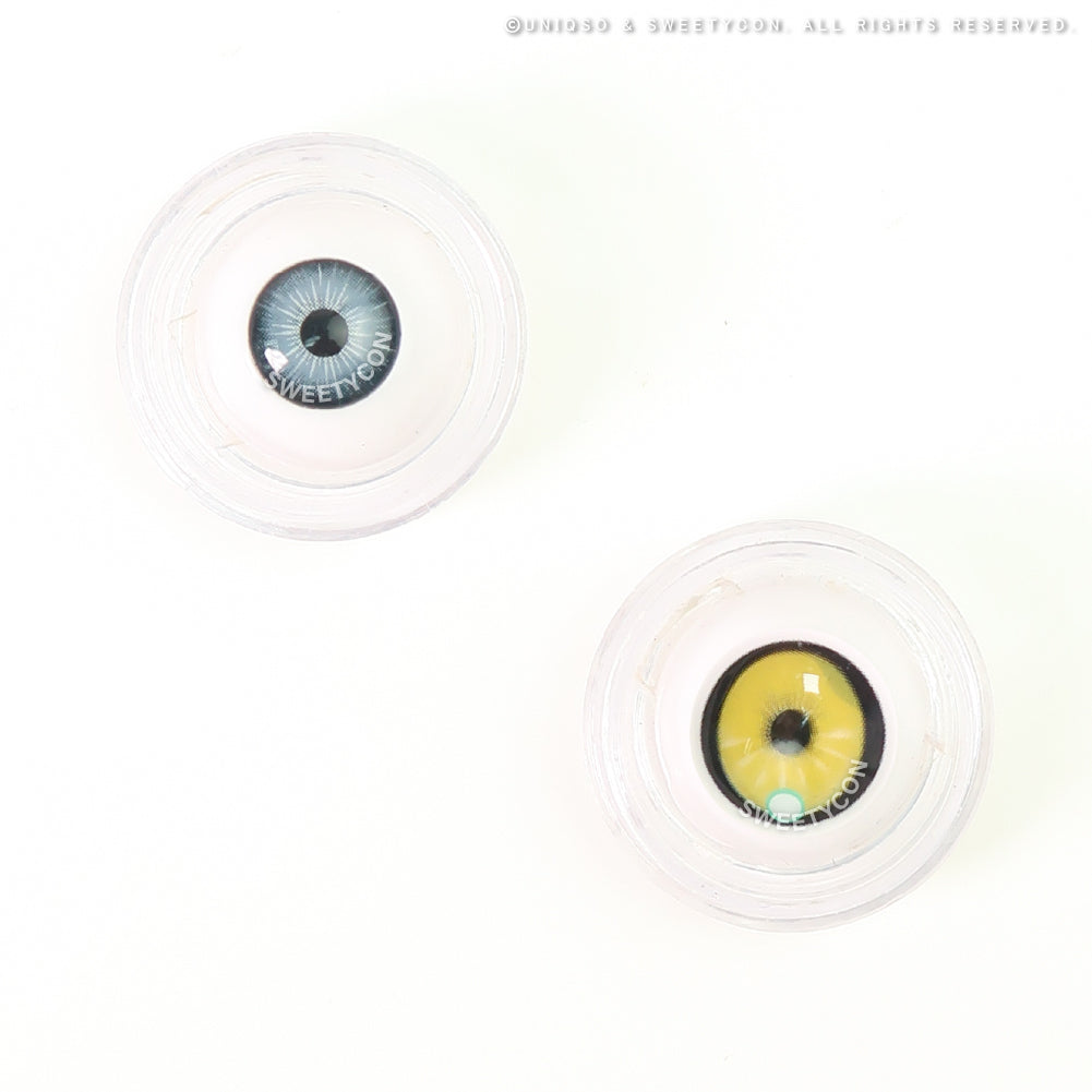 Sweety x Eyesinger Neon Eclipse Yellow (2 lenses/pack)-Colored Contacts-UNIQSO