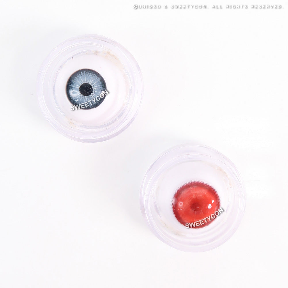 Sweety Delulu Red (1 lens/pack)-Colored Contacts-UNIQSO