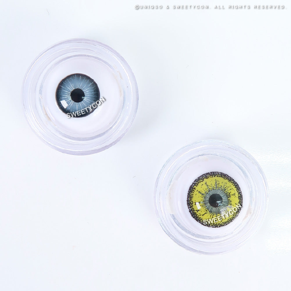 Sweety Crazy Zombie Yellow (1 lens/pack)-Crazy Contacts-UNIQSO