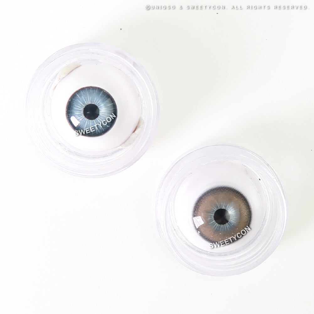 Sweety Butterfly Grey (1 lens/pack)-Colored Contacts-UNIQSO