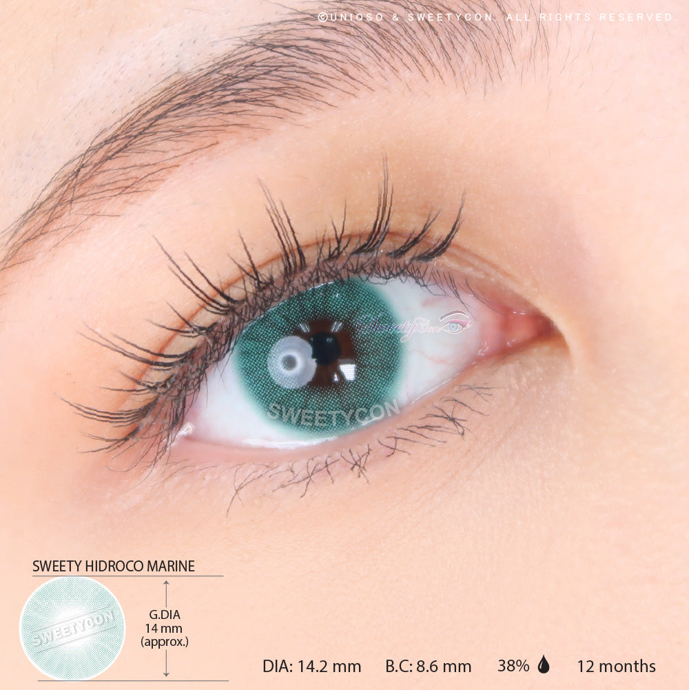 Sweety Hidrocor Marine (1 lens/pack)-Colored Contacts-UNIQSO