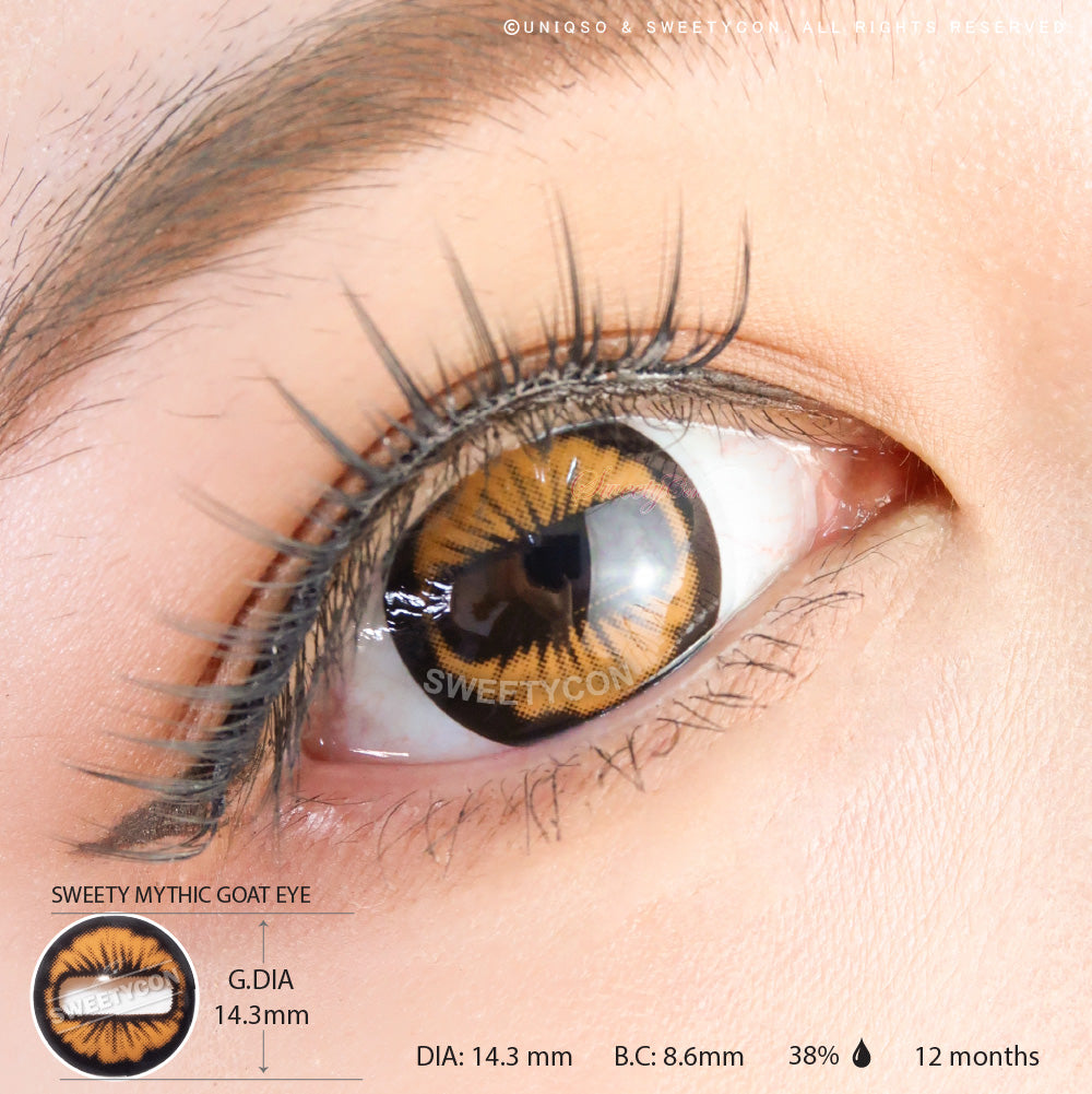 Sweety Mystic Goat Eye (1 lens/pack)-Colored Contacts-UNIQSO