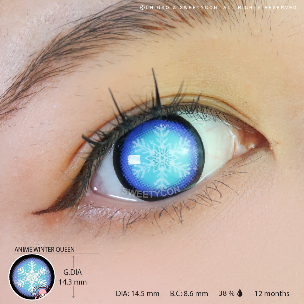 Anime Winter Queen by KleinerPixel (1 lens/pack)-Colored Contacts-UNIQSO