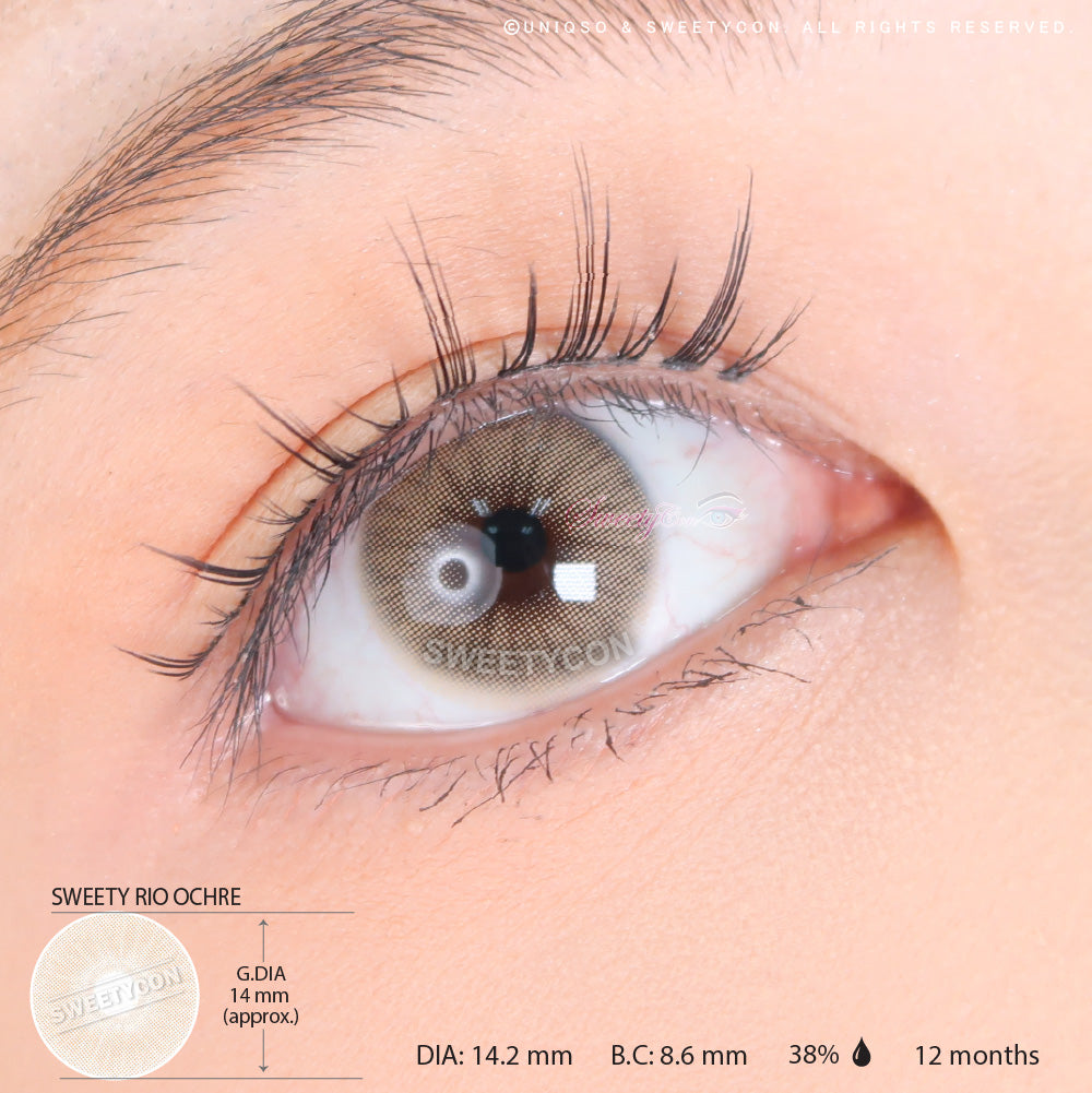 Sweety Hidrocor Rio Ochre (1 lens/pack)-Colored Contacts-UNIQSO