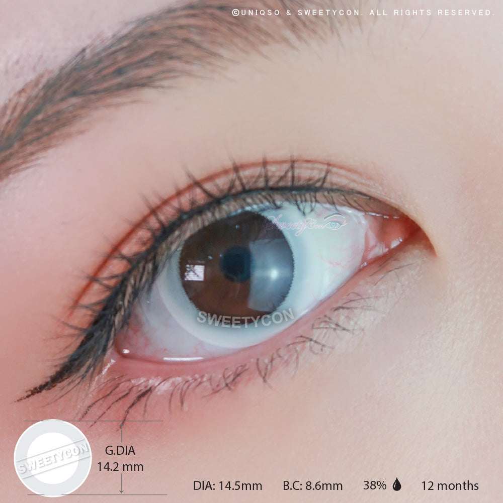 Sweety Crazy Small lris (Sanpaku) (1 lens/pack)-Crazy Contacts-UNIQSO