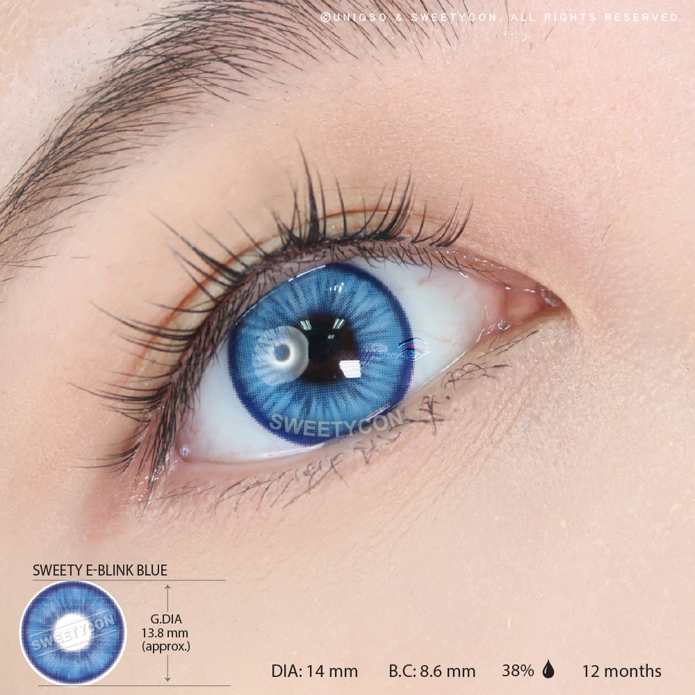 Sweety E-Blink Blue (1 lens/pack)-Colored Contacts-UNIQSO