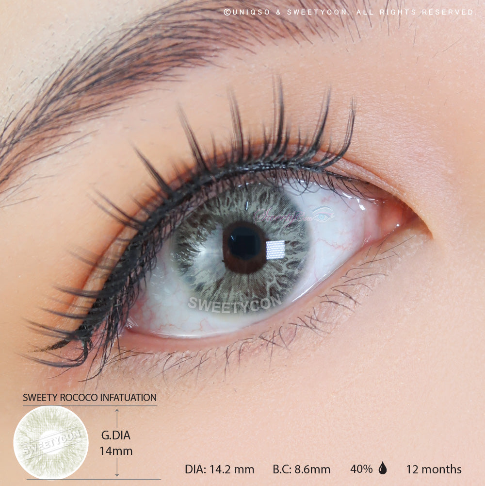 Sweety Rococo Infatuation (1 lens/pack)-Colored Contacts-UNIQSO