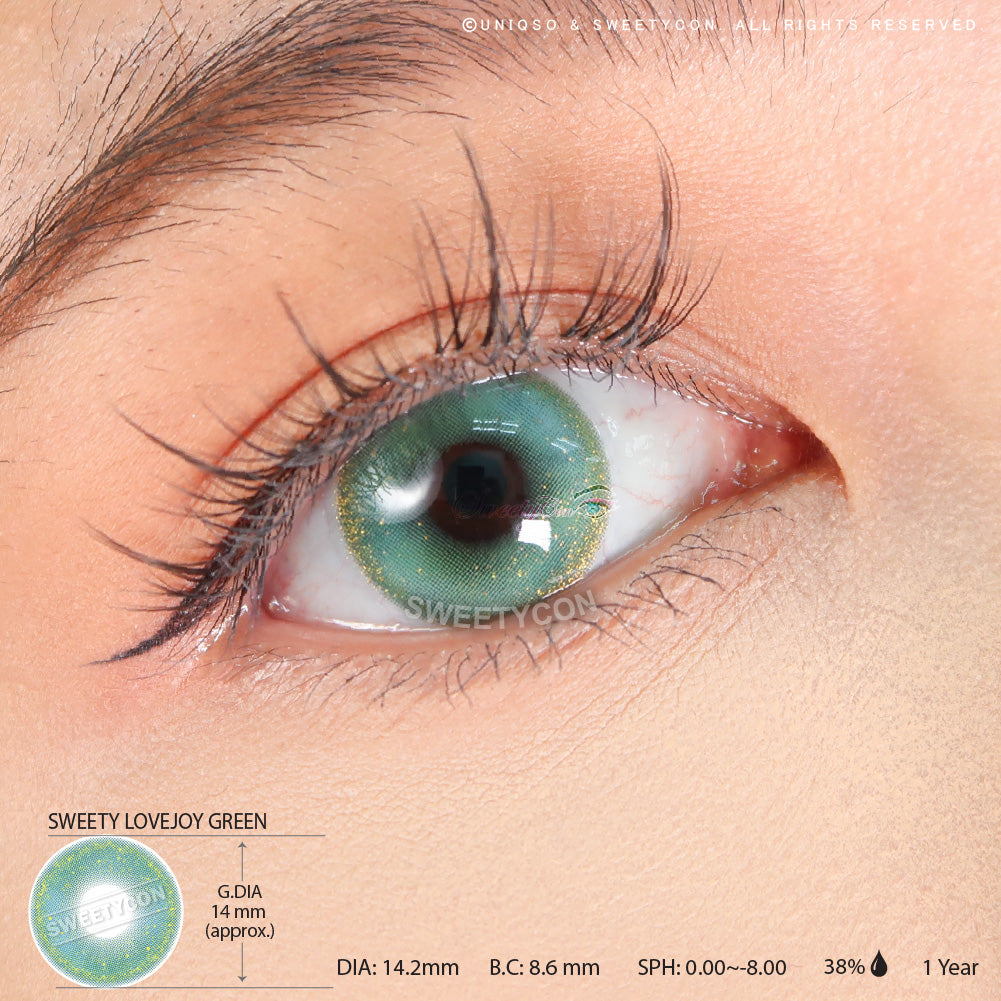Sweety Lovejoy Green (1 lens/pack)-Colored Contacts-UNIQSO