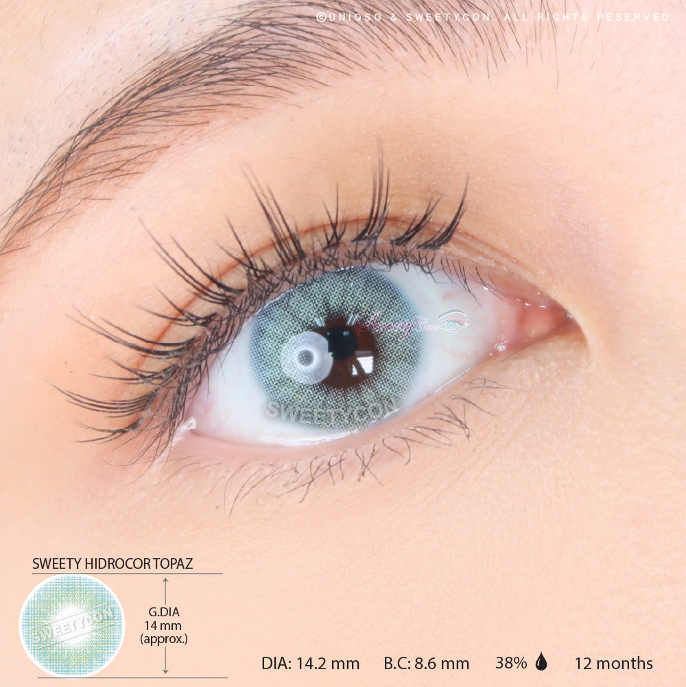 Sweety Hidrocor Topaz (1 lens/pack)-Colored Contacts-UNIQSO