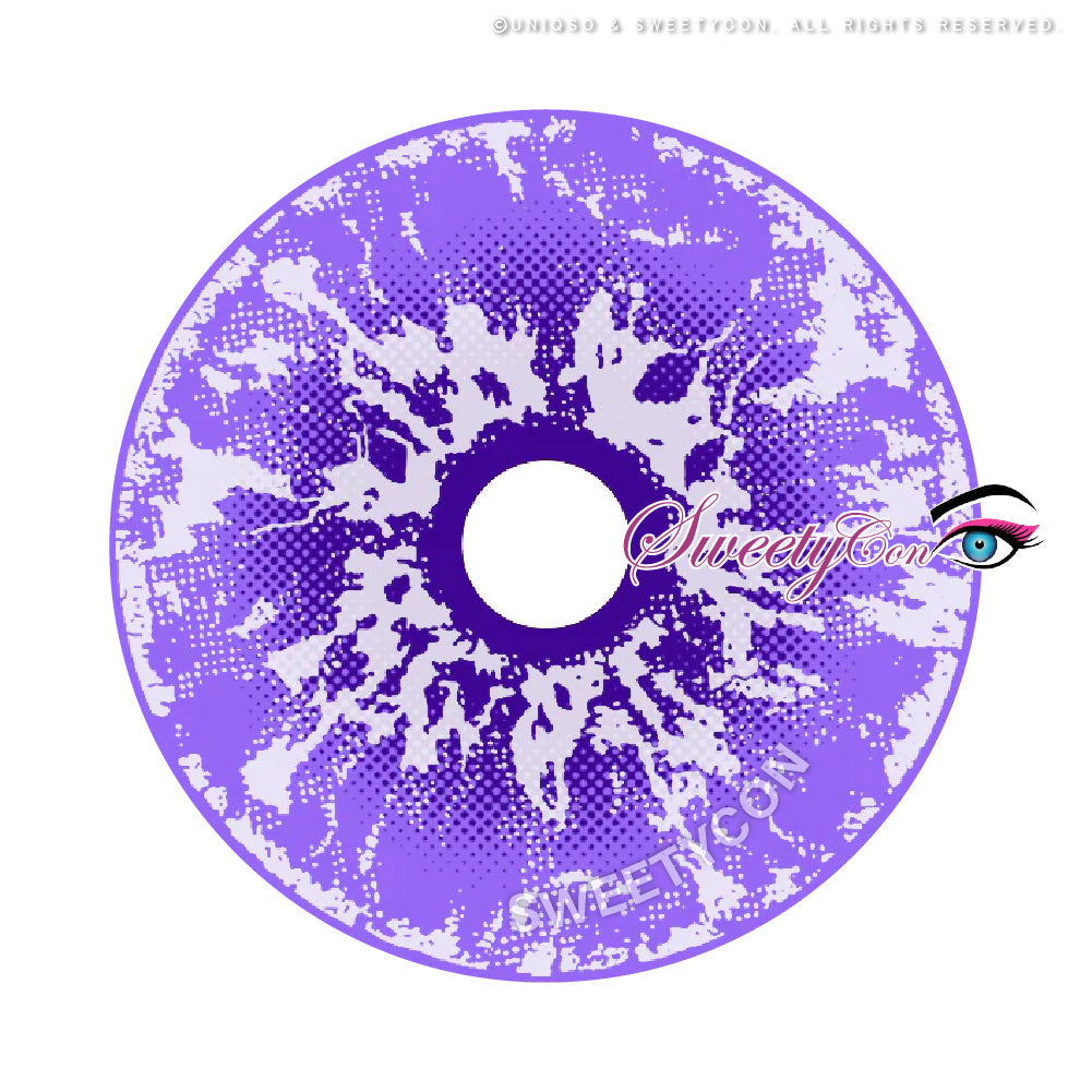 Sweety Crazy White Walker Violet (1 lens/pack)-Crazy Contacts-UNIQSO