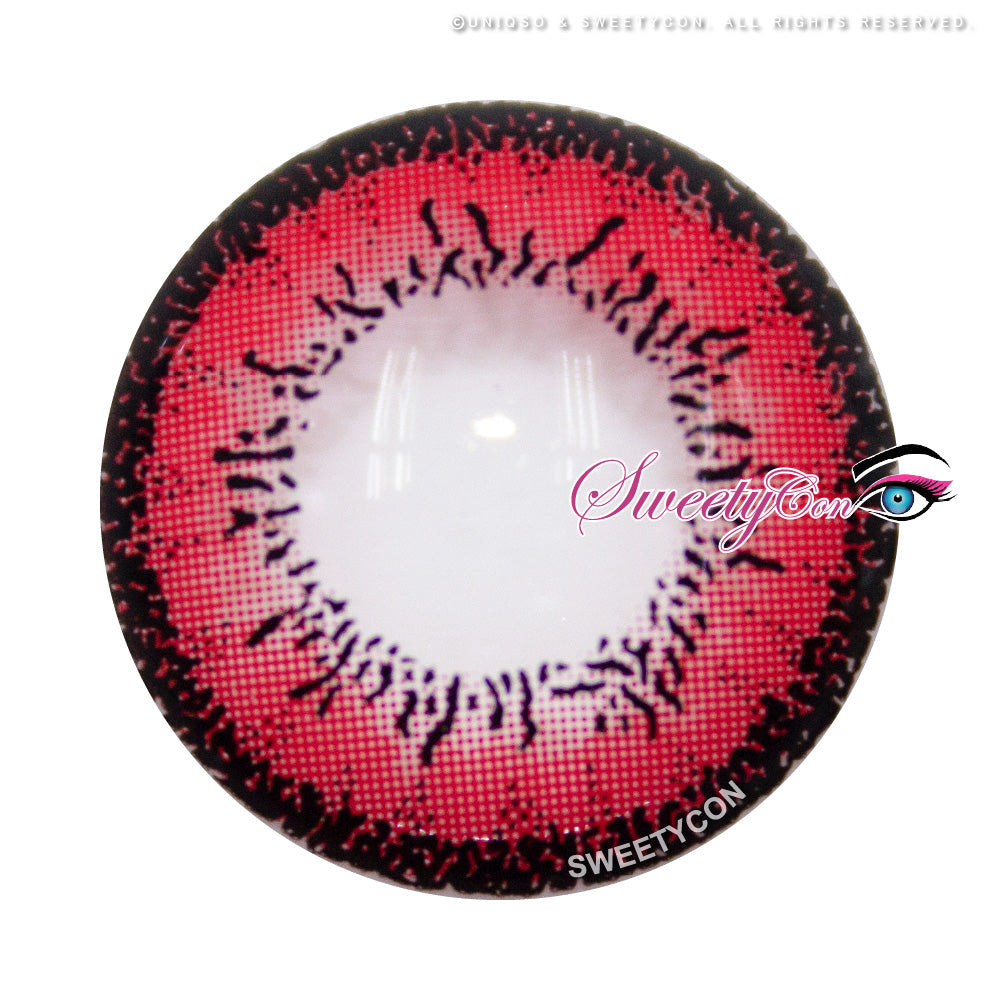 Sweety Dolly Red (1 lens/pack)-Colored Contacts-UNIQSO