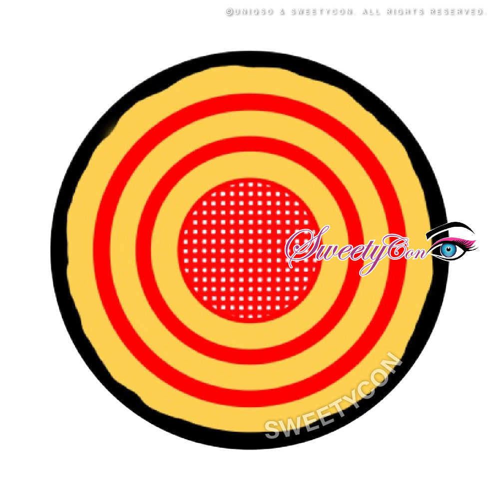 Sweety Crazy Yellow Rings V2 (Chainsaw Man - Makima) (1 lens/pack)-Crazy Contacts-UNIQSO