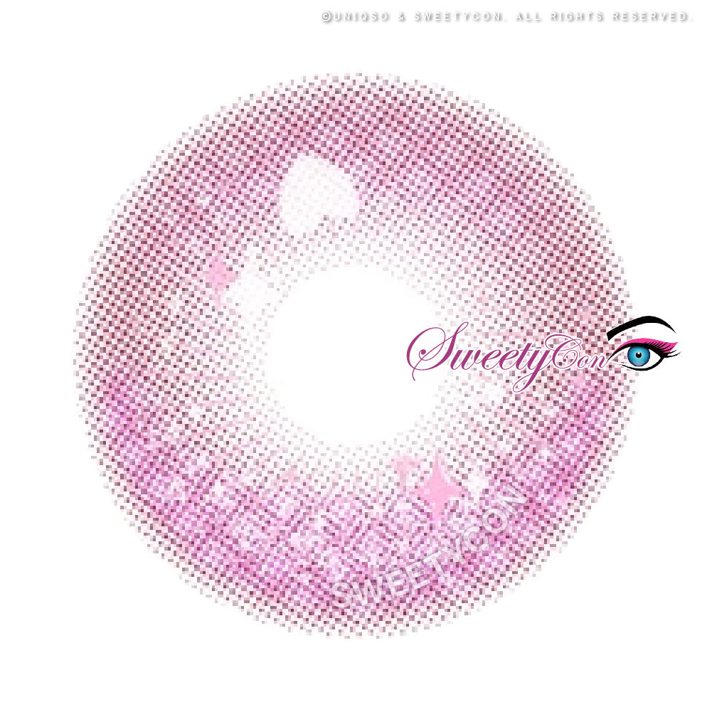 Sweety Crazy Candy Pop Pink (1 lens/pack)-Colored Contacts-UNIQSO