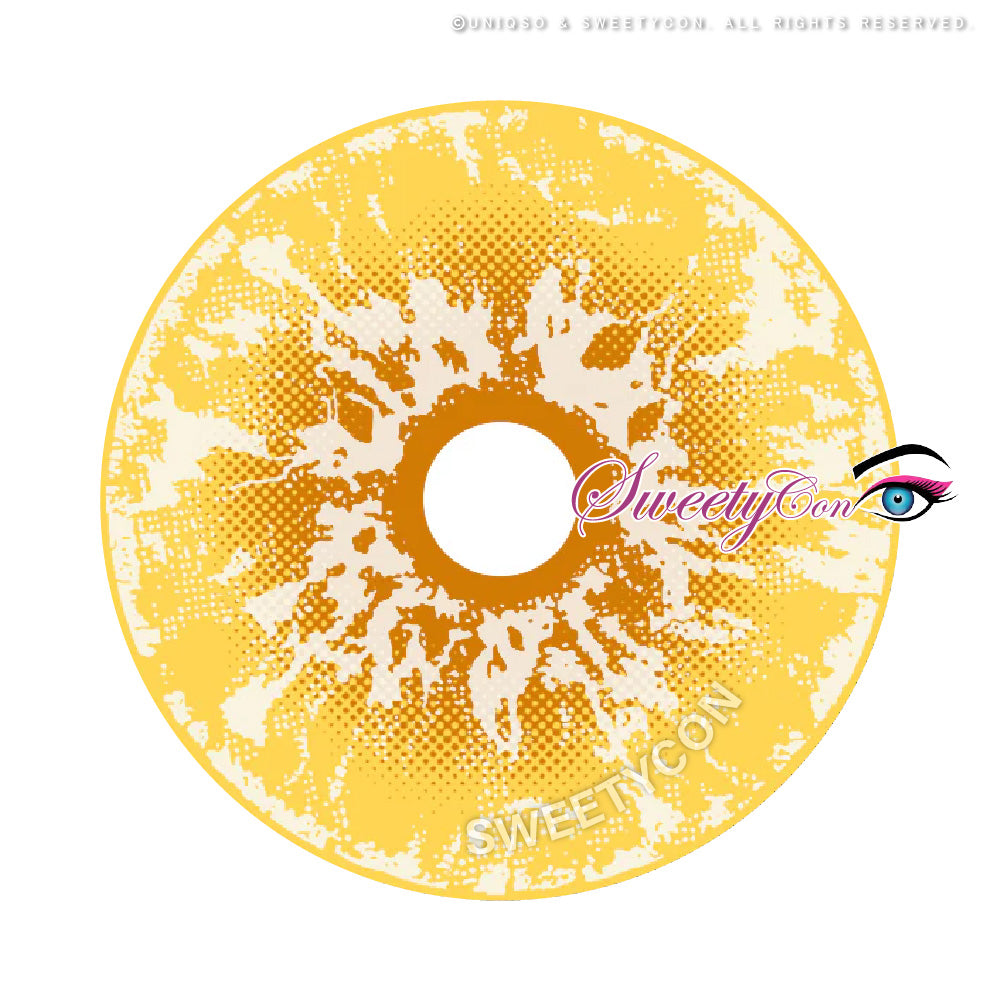 Sweety Crazy White Walker Yellow (1 lens/pack)-Crazy Contacts-UNIQSO