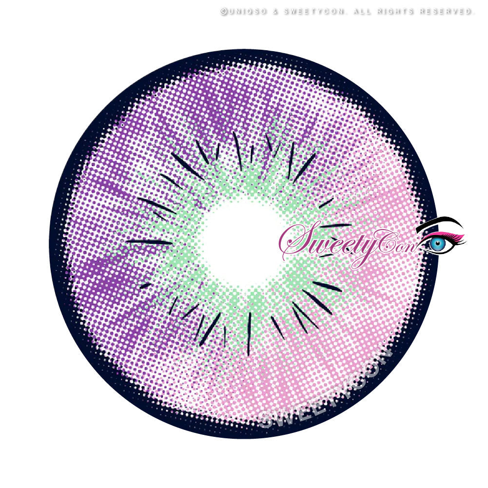 Sweety Crazy Cosmos (1 lens/pack)-Colored Contacts-UNIQSO