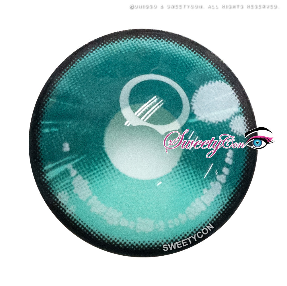 Sweety Anime 2 Teal Green (1 lens/pack)-Colored Contacts-UNIQSO