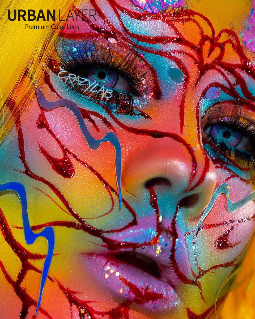 Sweety Crazy Cosmos (1 lens/pack)-Colored Contacts-UNIQSO