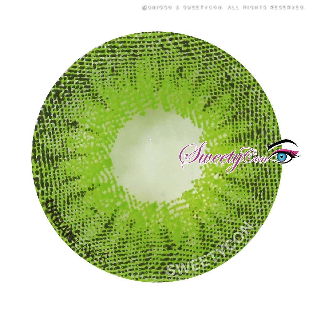 Sweety Mini Sclera Green Devil (1 lens/pack)-Mini Sclera Contacts-UNIQSO