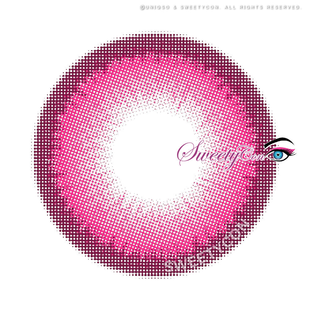 Sweety Halo Rose (1 lens/pack)-Colored Contacts-UNIQSO