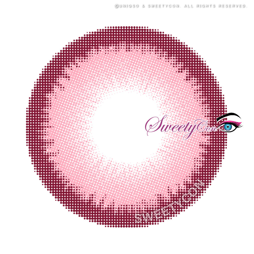 Sweety Halo Pink (1 lens/pack)-Colored Contacts-UNIQSO