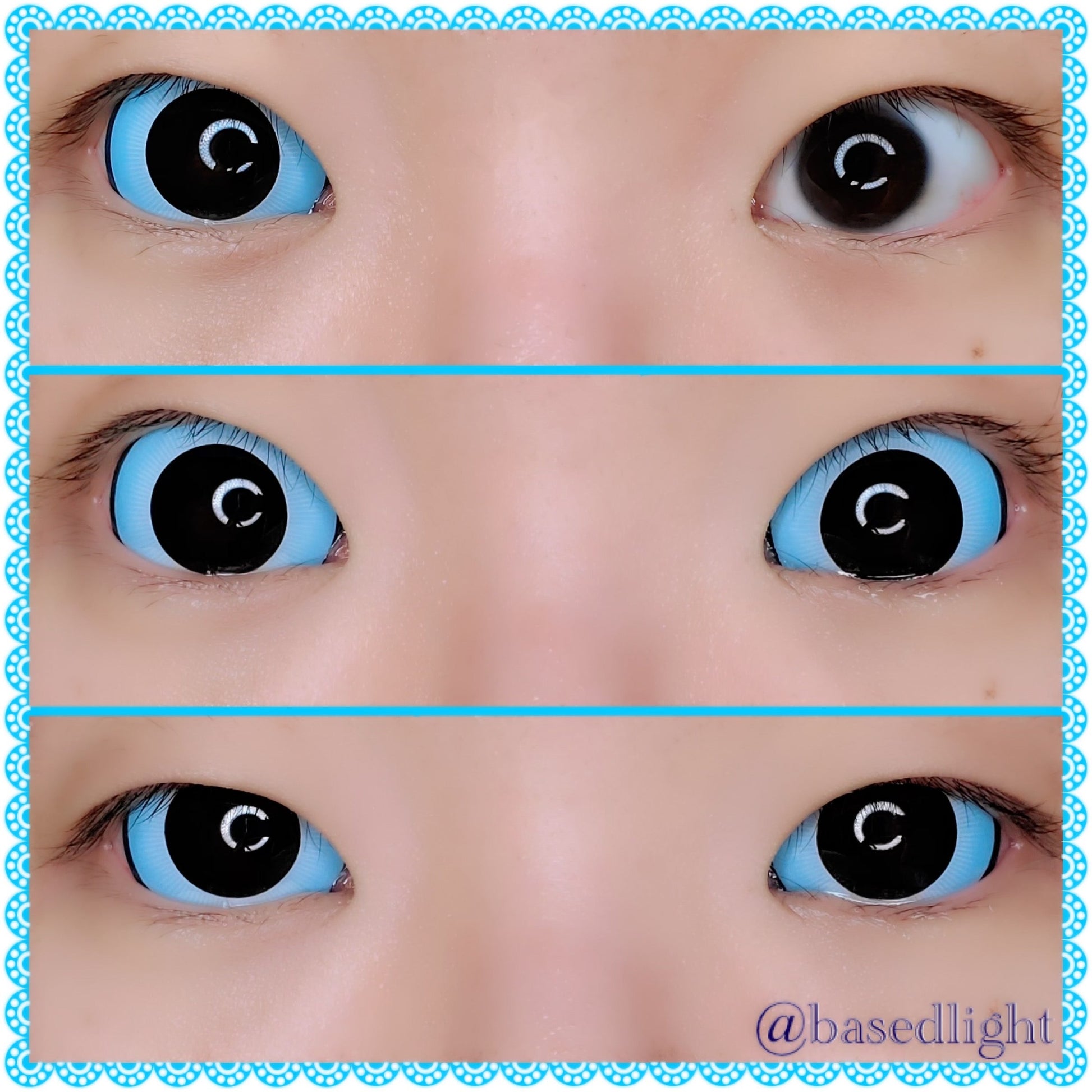 Sweety Blue Doll Sclera Contacts (1 lens/pack)-Sclera Contacts-UNIQSO