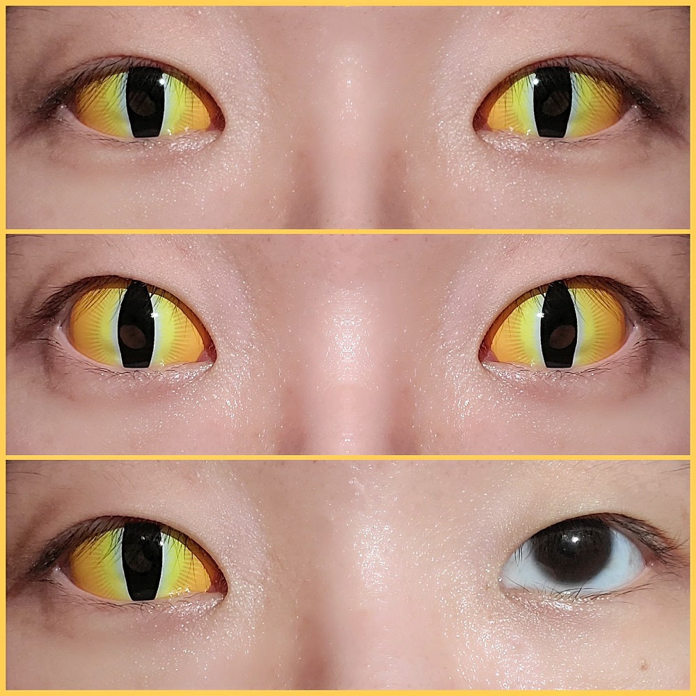 Sweety Sclera Contacts Sauron Yellow (1 lens/pack)-Sclera Contacts-UNIQSO