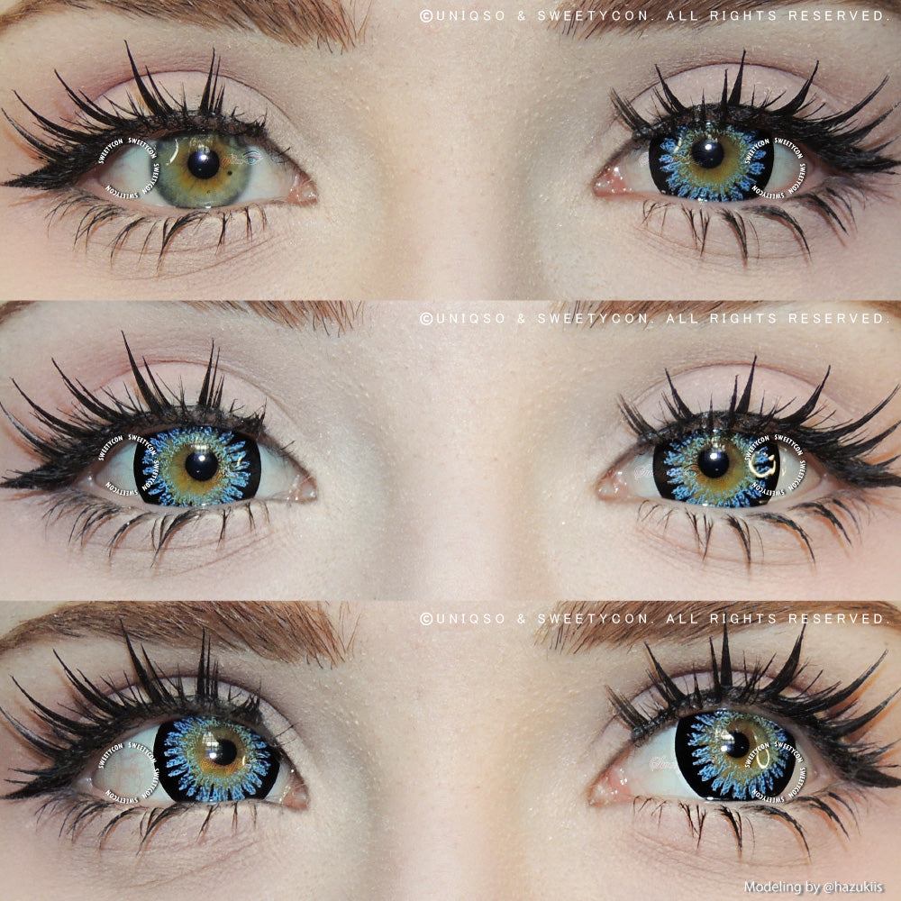 Sweety Princess Mimina Blue (1 lens/pack)-Colored Contacts-UNIQSO