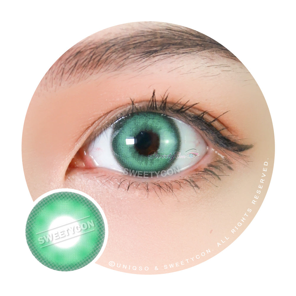 Sweety Milkshake Green (1 lens/pack)-Colored Contacts-UNIQSO