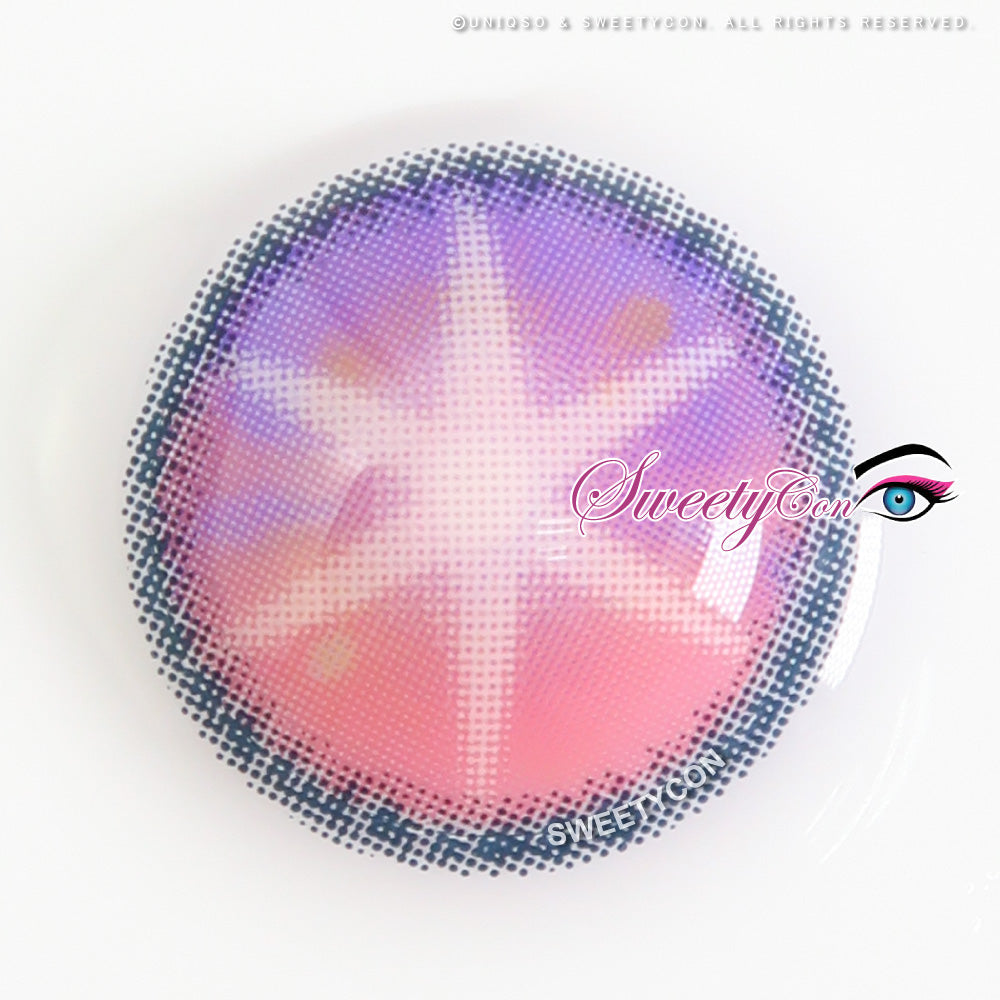 Sweety Star Idol Violet (1 lens/pack)-Colored Contacts-UNIQSO