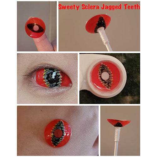 Sweety Sclera Contacts Jagged Teeth (1 lens/pack)-Sclera Contacts-UNIQSO