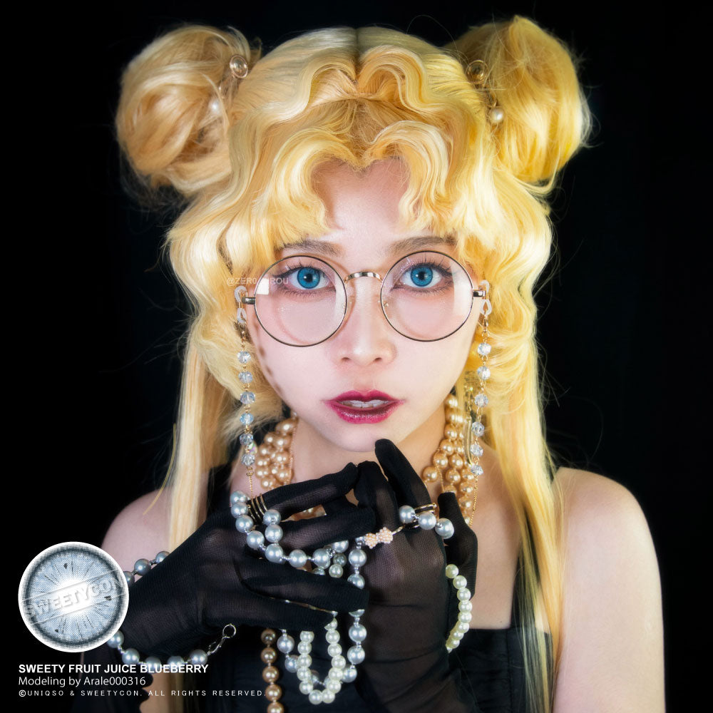 1 Day Sweety Fruit Juice Blueberry (2 or 10 lenses/pack)-Colored Contacts-UNIQSO