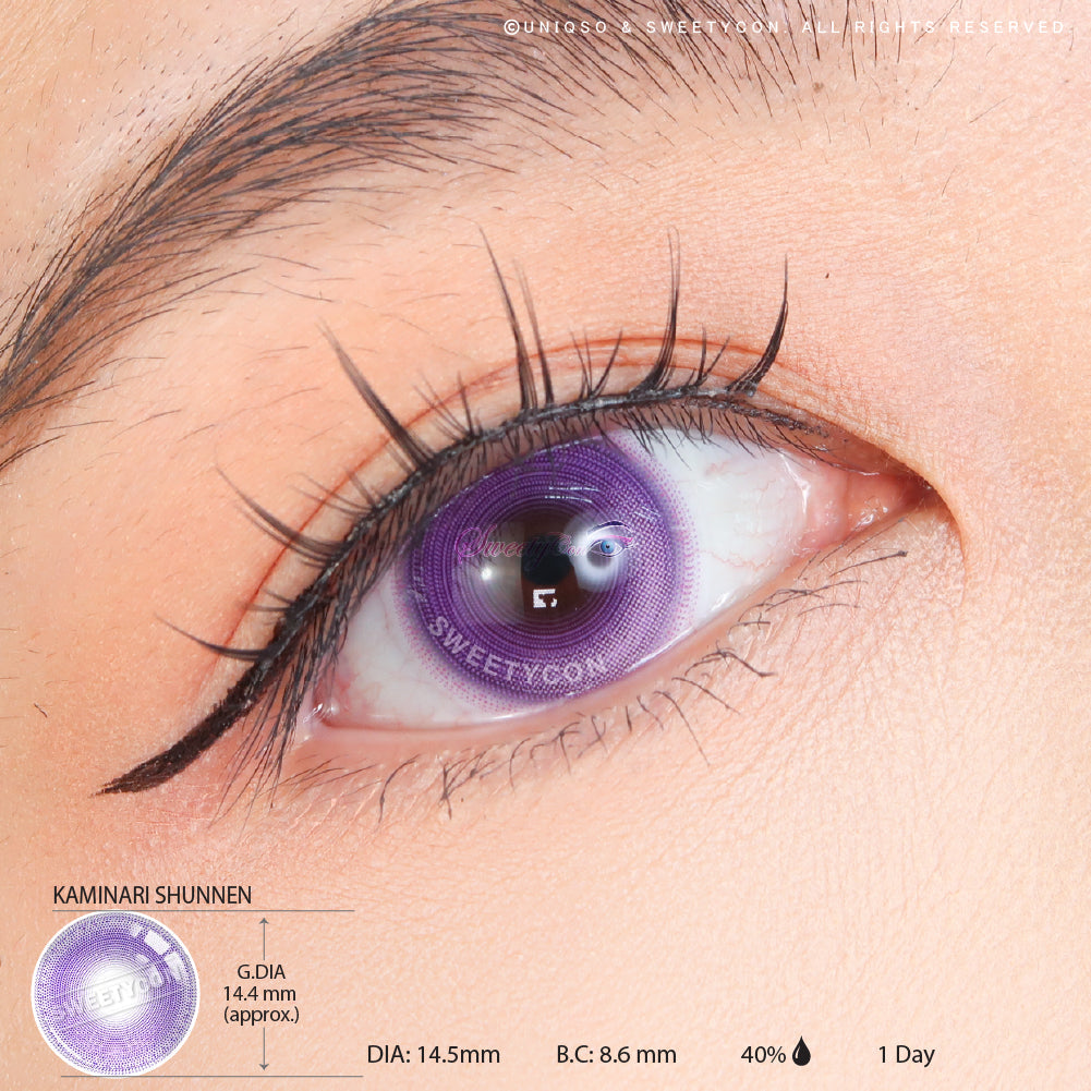 Sweety x Eyesinger 1 Day Kaminari Shunnen (2 lenses/pack)-Colored Contacts-UNIQSO