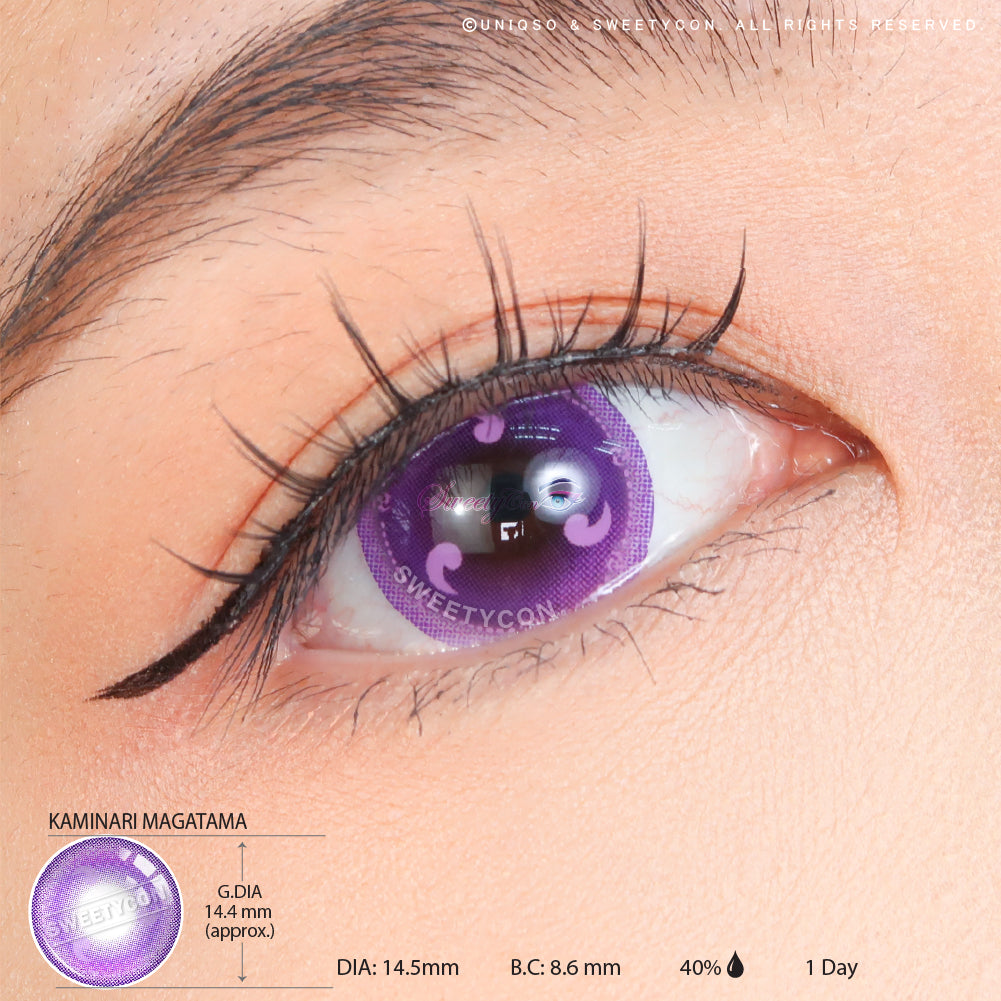 Sweety x Eyesinger 1 Day Kaminari Magatama (2 lenses/pack)-Colored Contacts-UNIQSO